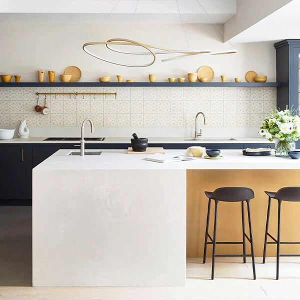 Caesarstone surfaces and worktops at Granite Planet in The Cotswolds, Gloucestershire, UK