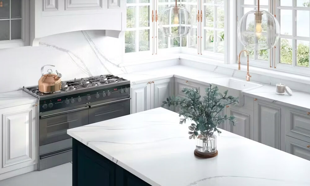 Silestone kitchen worktops at Granite Planet in The Cotswolds, Gloucestershire, UK